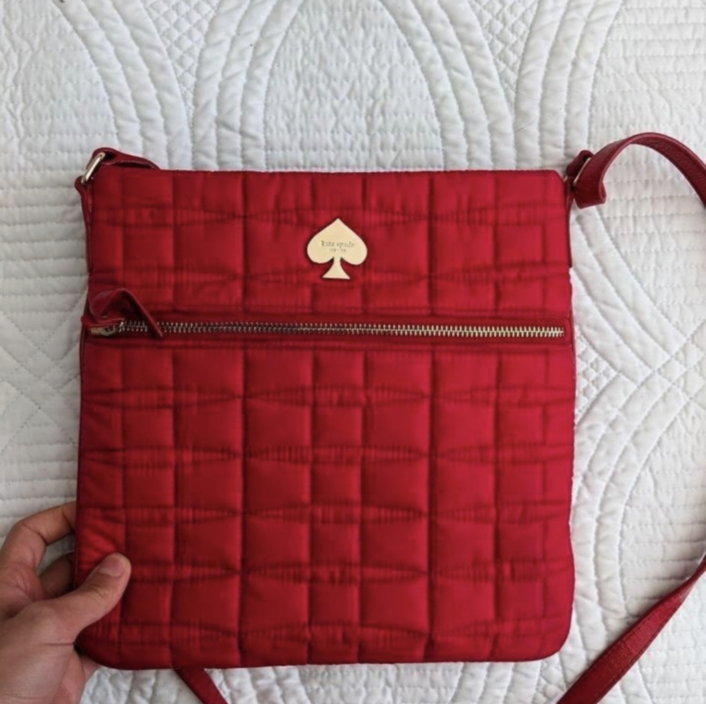 Kate Spade Red Quilt Crossbody